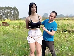 Chinese Bondage - Bound And Walk In Field